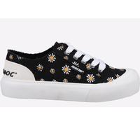 Rocket Dog Damen Jazzin Plus Sneaker, Schwarz mit Gänseblümchen, 39 EU