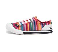 Rocket Dog Damen Jazzin Sneaker, Rot Red Eden Stripe), 36 EU