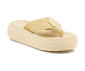 Rocket Dog Sandy Raffia Damen Natur Sandalen aus Textil EU 40,5 / UK 7