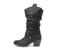 Rocket Dog Damen Sidestep Cowboystiefel, Schwarz (Schwarz), 41 EU