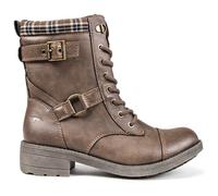 Rocket Dog Damen Stiefel Thunder Galaxy Biker Boot Non Safety 24901 Brown Galaxy-40