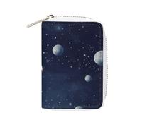 Rocket in Space Leder-Kartentasche, tragbare Münzgeldbörse, Mini-Kleingeldhalter, Münzfach, PU-Geldbörse, Kartenetui, Clutch, für Damen und Herren, Stil, 16 x 11,5 cm, Stil:, 16x11.5cm