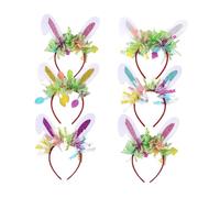rockible 6x Osterhasenohren Haarreifen, Kopfbedeckungen, Halloween Cosplay Kostümzubehör für Partygeschenke
