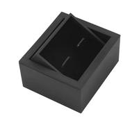 rockible Manschettenknopf-Box-Etui, Manschettenknopf-Vitrine für Herren, tragbare Manschettenknöpfe-Organizer-Box, Schmuck-Geschenkbox für Hochzeitstag