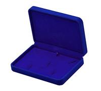 rockible Samt Schmuckset Boxen, Tablett, Reise, Halskette, Aufbewahrung, Vitrine, Blau, Blau 2