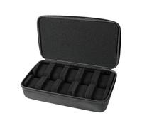 rockible Uhren-Reiseetui, Uhrenbox-Tragetasche, Uhrenvitrine für Smartwatches, Schwarz, Großes Fassungsvermögen