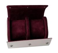 rockible Uhrengehäuse, mechanische Uhrenbox, Organizer, Uhren-Displaybox, Rolle, Reiseuhren-Aufbewahrungskoffer für Schaufenster, 2 Gitter