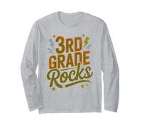 Rockin' 3. Klasse Rocks First Day Singing Teacher Girls Langarmshirt