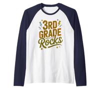 Rockin' 3. Klasse Rocks First Day Singing Teacher Girls Raglan