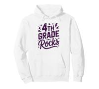 Rockin' 4TH Grade Rocks Gesangslehrer-Crew für den ersten Tag Pullover Hoodie