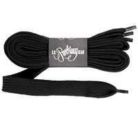 Rocking Gear Phat Laces extra breite Schnürsenkel (Schwarz/Black) 130 x 2 cm