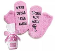 Rocking Socks Wein Socken mit Wenn du das lesen kannst, bring mir Wein, Lustige Cupcake Socken als Geschenk für Frauen