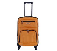 Rockland Pasadena Softside Spinner Wheel Gepäck, Orange/Abendrot im Zickzackmuster (Sunset Chevron), Carry-On 19-Inch, Pasadena Softside Spinner Wheel Gepäck