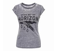 Rockoff Trade Herren Bring Me The Horizon Wound (Burn Out) T-Shirt Gr. M, Grau (Anthrazit)