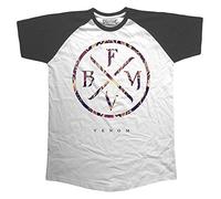Rockoff Trade Herren Bullet for My Valentine Venom (Raglan) T-Shirt Gr. XXL, Schwarz