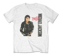 Rockoff Trade Herren Michael Jackson Bad T-Shirt, Weiß (White White), Medium