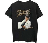 Rockoff Trade Herren Michael Jackson Thriller White Suit T-Shirt, Schwarz (Black Black), Medium