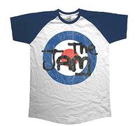 Rockoff Trade Herren The Jam Logo Raglan T-Shirt Gr. XXL, blau (Marineblau)