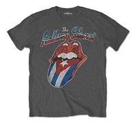 Rockoff Trade Herren The Rolling Stones Rocks Off Cuba T-Shirt, Grau (Anthrazit), L