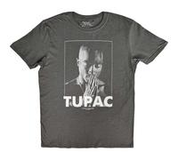 Rock Off Trade T-Shirt Tupac Praying Herren Grau (Anthrazit) Größe M