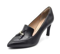 Rockport Damen Total Motion Sheehan Ornament Loafer Pumps, Schwarz Leder, 7.5 Wide