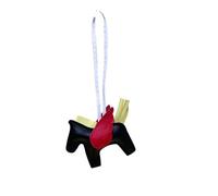 Rockreyoa Cartoon-Pferde-Anhänger Autoschlüsselanhänger Ledertaschen-Anhänger Taschenanhänger Bag Charms Geldbörsenanhänger Keychain Cute Pony-Schlüsselanhänger für Handtasche Rucksack Schwarz Rot