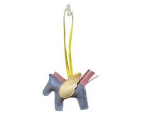 Rockreyoa Cartoon-Pferde-Anhänger Autoschlüsselanhänger Ledertaschen-Anhänger Taschenanhänger Bag Charms Geldbörsenanhänger Keychain Cute Pony-Schlüsselanhänger für Handtasche Rucksack Grau Gelb