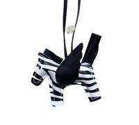 Rockreyoa Cartoon-Pferde-Anhänger Autoschlüsselanhänger Ledertaschen-Anhänger Taschenanhänger Bag Charms Geldbörsenanhänger Keychain Cute Pony-Schlüsselanhänger für Handtasche Rucksack Zebra