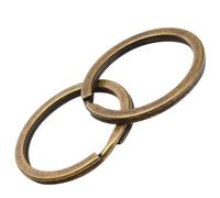Rockreyoa Schlüsselringe Bronze Flache Schlüsselanhänger Ring Rund Spaltringe multifunktionalen Schlüsselringe für Autoschlüsselschlüssel zubehör Home Auto Office Schlüssel Befestigung 35mm 20 Stück