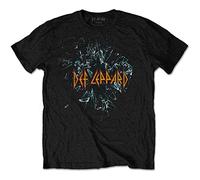 Rocks-off Herren Def Leppard Shatter T-Shirt (1er Pack)