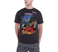 Rocks Off T-Shirt Judas Priest Painkiller - Offizielles Albumcover und Bandlogo - Herren Schwarz L