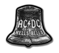 Rocks-off Metall Anstecker - AC/DC Hells Bells - 4x3cm, Metallic, Unisex