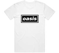 Rocks-Off Oasis 'Classic Logo' T-Shirt, Weiß Gr. M, weiß