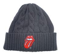 Rocks-off - Rolling Stones Classic Winter Mütze Schwarz Beanie Erwachsene Classic Rock Fans Herren