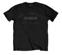Rocks-off Unisex Def Leppard Collegiate Logo T-Shirt (1er Pack)