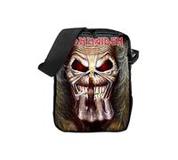 Rocksax Crossbody Bag Iron Maiden Mittelfinger Messenger Bag 21 cm x 16 cm x 5,5 cm - Offizielles Lizenzprodukt