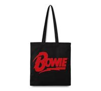 Rocksax David Bowie Tragetasche mit Logo, Schwarz, Tragetasche