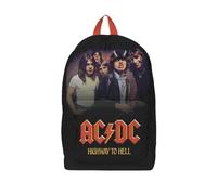 Rocksax Rucksack AC/DC Highway to Hell - 43 cm x 30 cm x 15 cm - offizielles Lizenzprodukt, Schwarz, 43cm x 30cm x15cm