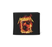 Rocksax Unisex Metallica Wallet-Jump in The Fire Reisezubehör-Reisebrieftasche, Schwarz
