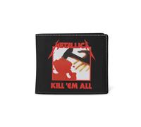 Rocksax Unisex Metallica Wallet-Kill Em All 1 Reisezubehör-Reisebrieftasche, Schwarz
