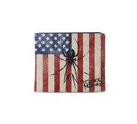 Rocksax Unisex My Chemical Romance Wallet-Usa Spider Reisezubehör-Reisebrieftasche, Schwarz