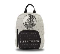 Rocksax Unisex Sleep Token Backpack-The Summoning White Mini-Rucksack, Schwarz