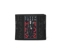 Rocksax Unisex Sleep Token Wallet-Hypnosis Reisezubehör-Reisebrieftasche, Schwarz