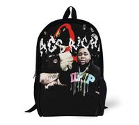 Rod Wave Singer Music Rucksäcke, einfacher Schulter-Tagesrucksack, Büchertasche, Schulranzen, Rucksack