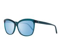 Rodenstock Damen Katzenaugen Sonnenbrille R3271 D 59 Grün 100% UVA & UVB Protection Vollrand Klassisch