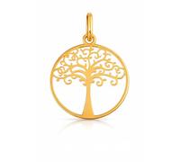 Rodium - Goldene Anhänger, 14 Karat (585) Goldener Anhänger „Baum des Glücks“, mit goldenen Rahmen, für Damen und Mädchen, Charms für Halskette oder Ketten Armband, Kettenanhänger