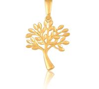 Rodium - Goldene Anhänger, 14 Karat (585) Goldener Anhänger „Baum des Glücks“, mit goldenen Rahmen, für Damen und Mädchen, Charms für Halskette oder Ketten Armband, Kettenanhänger