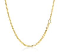 Rodium - Goldkette herren 585 echtgold, Goldkette herren 585 massiv, Gold kette männer echt 585, Männer gold 585 halskette, Breite 2.0 mm, Lange 55 cm, Gewicht 17,70 g