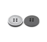 Rodsah 10 Stück runde Harzknöpfe, 15/20 mm, für Kleidung, Herrenmantel, Anzug, Jacke, dekorative Knöpfe, Nähzubehör,Grau,15mm