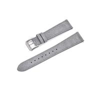 Rodsah 18/19/20/22 mm weiches Wildlederarmband, Vintage Herrenarmband Uhrenarmband mit Schnellverschluss,Grau,20mm